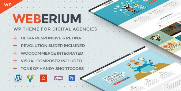 WEBERIUM – RESPONSIVE WORDPRESS THEME FOR DIGITAL AGENCIES